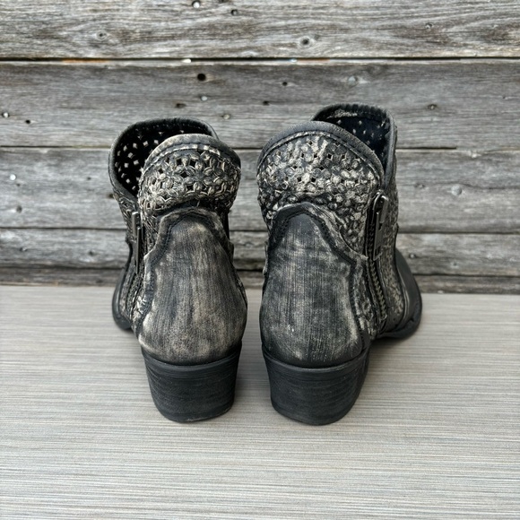 Corral Black and Gray Ankle Boots - Picture 5 of 9